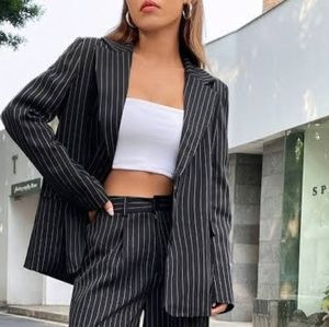 Black striped Blazer